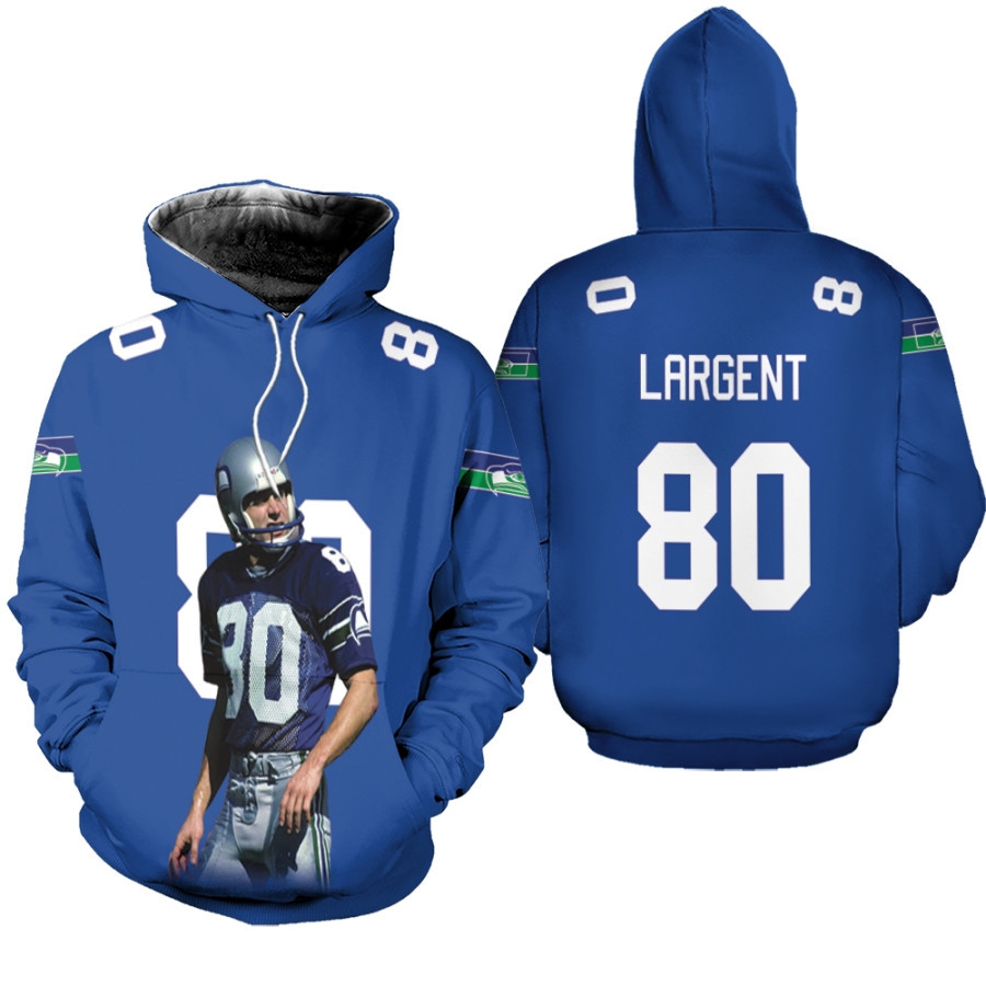 Seattle Seahawks Brian Bosworth 55 1987 Retired Player Royal Blue Gift For Seattle Seahawks Fans Hoodie