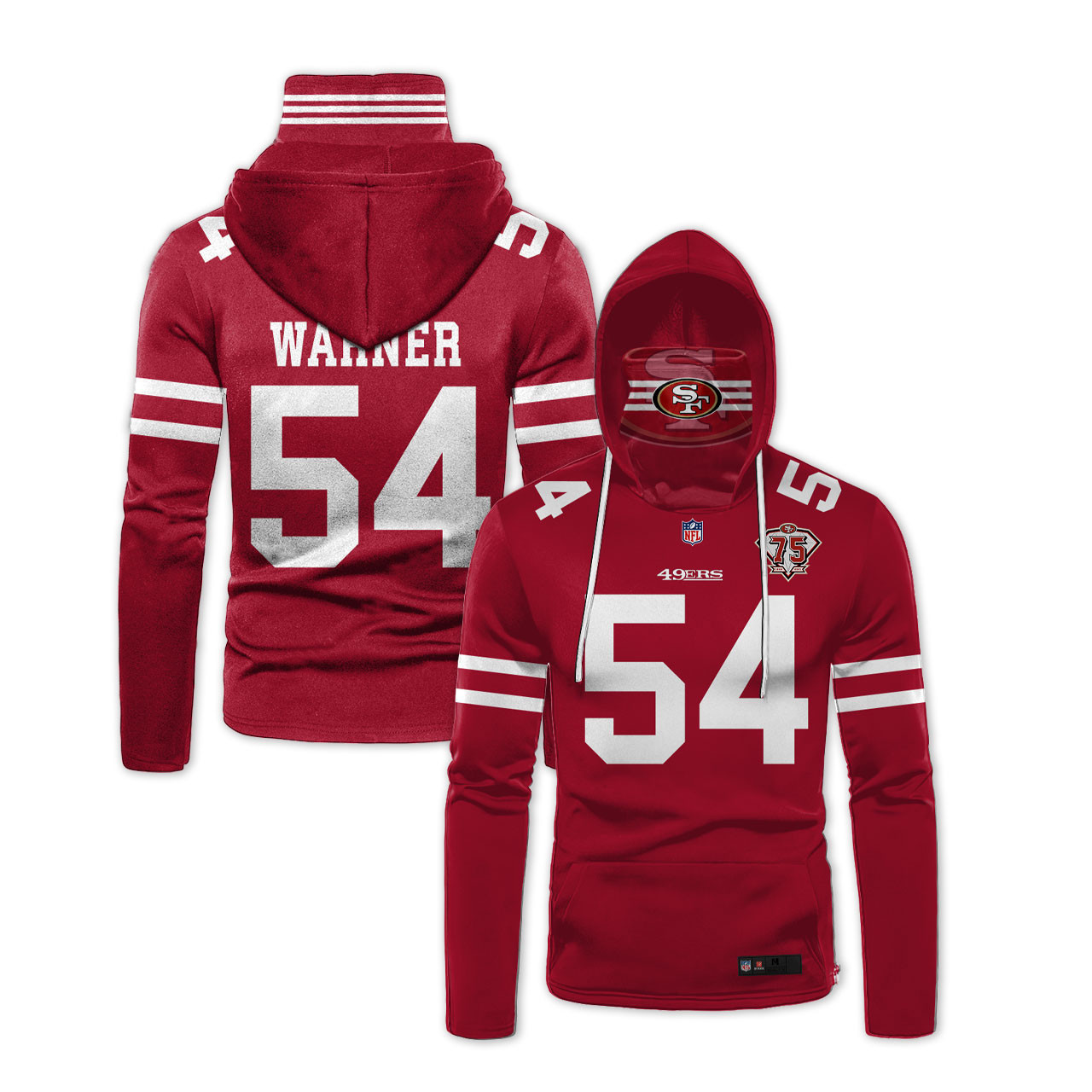 San Francisco 49ers Nfl Football Personalized Number Name White Style Gift For 49ers And Football Fans Hoodie