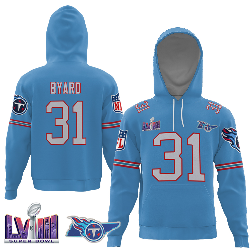 Kevin Byard 31 Tennessee Titans Oilers Throwback Light Blue   Vapor F