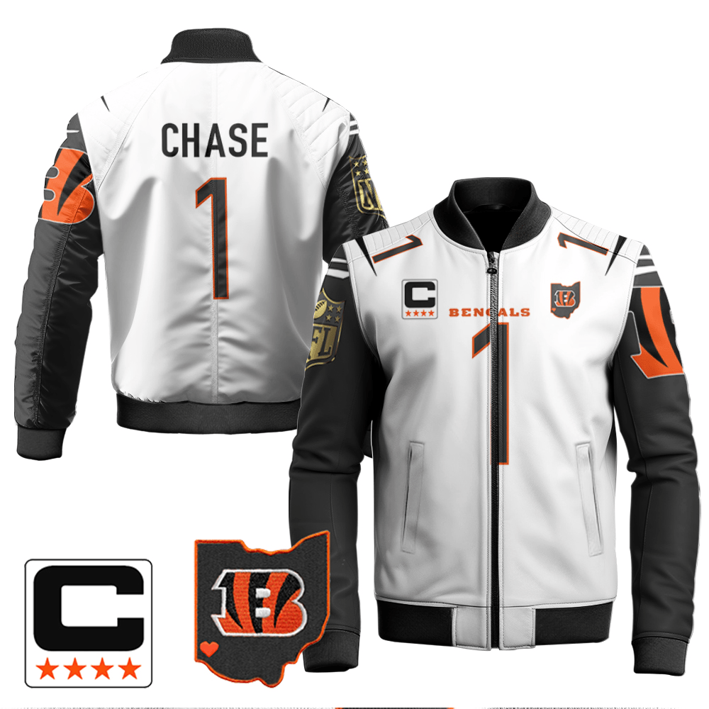 JaMarr Chase Bengals Ohio Patch Vapor Limited All Printed Color Rush