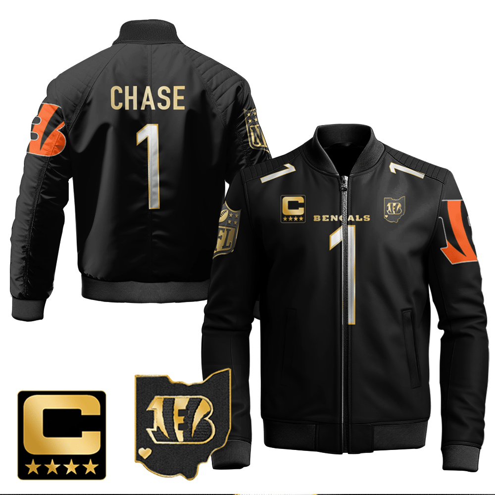 JaMarr Chase Bengals Ohio Patch Gold Vapor Limited All Printed Black Limited
