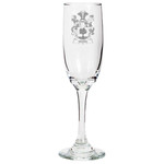 1stIreland Ireland Drinkware - Woods Irish Family Crest Champagne Flute A7 | 1stIreland