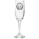 1stIreland Ireland Drinkware - House of MACCARTAN Irish Family Crest Champagne Flute A7 | 1stIreland