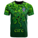 1stIreland Ireland T-Shirt - Keane or O Cahan Irish Family Crest T-Shirt - Irish Shamrock Triangle Style A7 | 1stIreland
