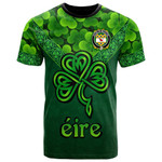 1stIreland Ireland T-Shirt - House of MACCANN Irish Family Crest T-Shirt - Irish Shamrock Triangle Style A7 | 1stIreland
