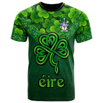 1stIreland Ireland T-Shirt - Adair Irish Family Crest T-Shirt - Irish Shamrock Triangle Style A7 | 1stIreland
