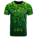 1stIreland Ireland T-Shirt - Heffernan or O Heffernan Irish Family Crest T-Shirt - Irish Shamrock Triangle Style A7 | 1stIreland