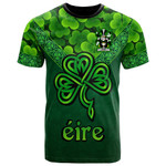 1stIreland Ireland T-Shirt - Lowry or Lavery Irish Family Crest T-Shirt - Irish Shamrock Triangle Style A7 | 1stIreland