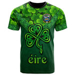 1stIreland Ireland T-Shirt - House of O HICKEY Irish Family Crest T-Shirt - Irish Shamrock Triangle Style A7 | 1stIreland