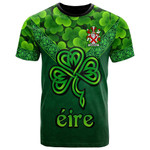 1stIreland Ireland T-Shirt - Desmond Irish Family Crest T-Shirt - Irish Shamrock Triangle Style A7 | 1stIreland