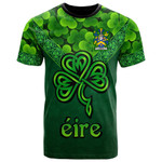 1stIreland Ireland T-Shirt - Lynch Irish Family Crest T-Shirt - Irish Shamrock Triangle Style A7 | 1stIreland