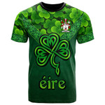 1stIreland Ireland T-Shirt - Leary or O Leary Irish Family Crest T-Shirt - Irish Shamrock Triangle Style A7 | 1stIreland