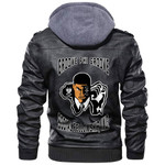 Groove Phi Groove African Man Zipper Leather Jacket A31
 | Getteestore.com
