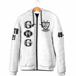 Groove Phi Groove (White) Padded Hooded Jacket A31 | AfricaZone.store
