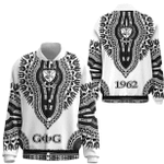 Groove Phi Groove Dashiki (White) Thicken Stand-Collar Jacket | Africazone.store