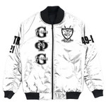 (Custom) Africa Zone Jacket - Groove Phi Groove White Bomber Jackets A31