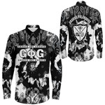 Africazone Clothing - Groove Phi Groove Paisley Bandana Tie Dye Style Long Sleeve Button Shirt A7 | Africazone.store