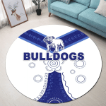 Canterbury-Bankstown Bulldogs Round Carpet Simple Indigenous K8 | Lovenewzealand.co