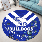 Canterbury-Bankstown Bulldogs Round Carpet Anzac Day Indigenous No.1 K8 | Lovenewzealand.co