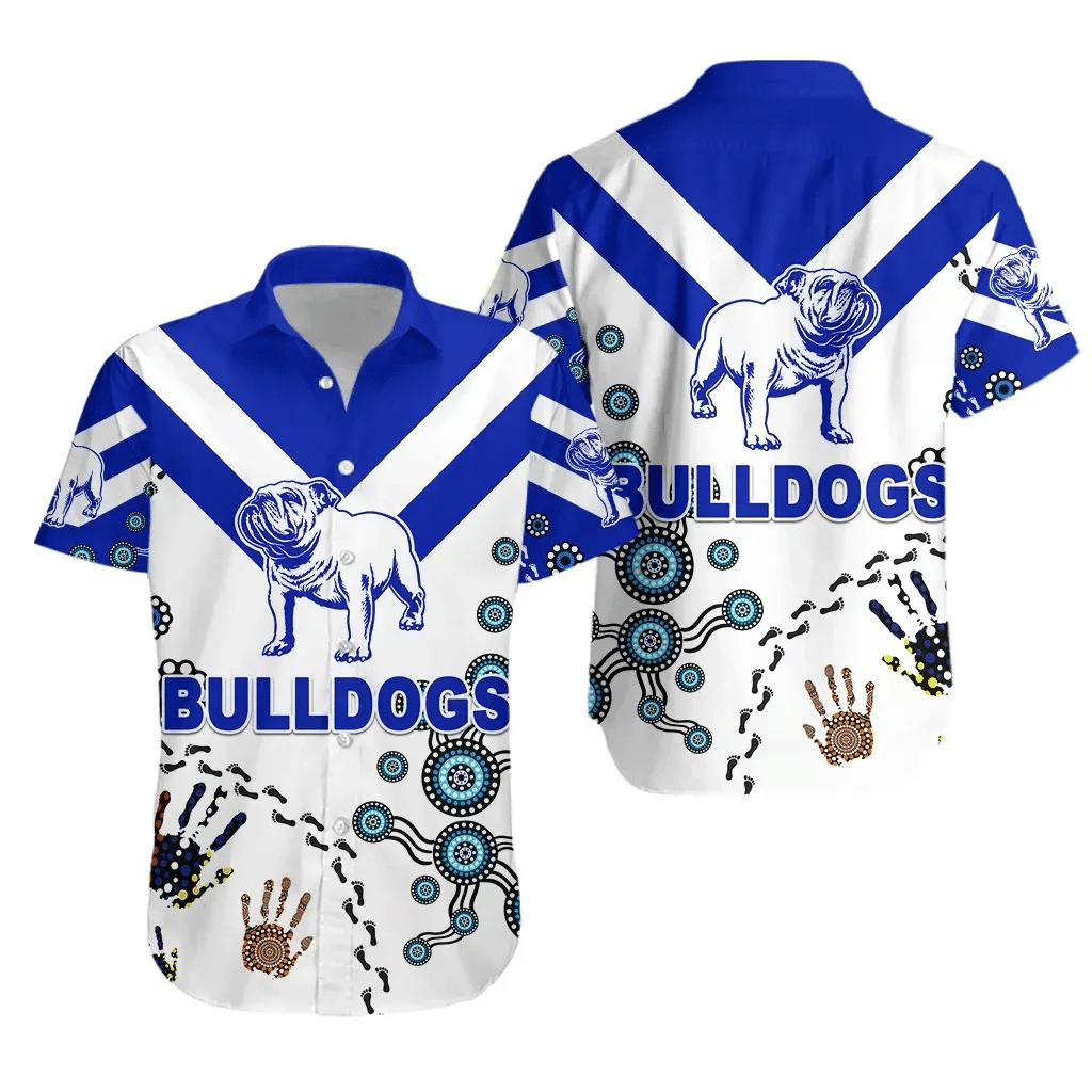 Canterbury-Bankstown Bulldogs Hawaiian Shirt Indigenous - NO.1 K8 | Lovenewzealand.co