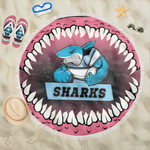 Love New Zealand Beach Blanket - Cronulla-Sutherland Sharks Mascot Beach Blanket A35