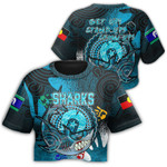 Cronulla-Sutherland Sharks Naidoc Week 2022 Croptop T-shirt A31 | Love New Zealand.com
