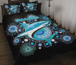 Cronulla Quilt Bed Set Sharks Indigenous K8 | Lovenewzealand.co