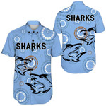 Cronulla-Sutherland Sharks Simple - Rugby Team Short Sleeve Shirt | Lovenewzealand.co
