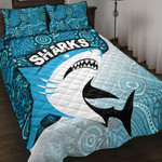 Cronulla-Sutherland Sharks Indigenous - Rugby Team Quilt Bed Set | lovenewzealand.co
