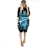 Cronulla-Sutherland Sharks Special Style - Rugby Team Batwing Pocket Dress | Lovenewzealand.co
