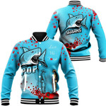 Cronulla-Sutherland Sharks Anzac Day - Lest We Forget - Rugby Team Baseball Jackets | lovenewzealand.co