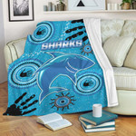 Love New Zealand Blanket - Cronulla-Sutherland Sharks - Rugby Team Premium Blanket | lovenewzealand.co

