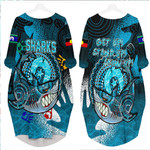 Cronulla-Sutherland Sharks Naidoc Week 2022 Batwing Pocket Dress A31 | Love New Zealand.com