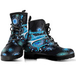 Cronulla-Sutherland Sharks Indigenous Black - Rugby Team Leather Boots | Lovenewzealand.co
