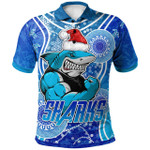 Love New Zealand Polo Shirt - Cronulla-Sutherland Sharks Christmas Rugby Polo Shirt - Custom Christmas Super Sharks Polo Shirt