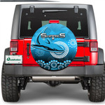 Cronulla-Sutherland Sharks Anzac Day - Rugby Team Spare Tire Cover | Lovenewzealand.co

