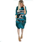 Cronulla-Sutherland Sharks Indigenous New - Rugby Team Batwing Pocket Dress | Lovenewzealand.co
