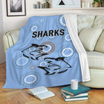 Love New Zealand Blanket - Cronulla-Sutherland Sharks Simple - Rugby Team Premium Blanket | lovenewzealand.co
