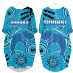 LoveNewZealand Clothing - Cronulla Sutherland Sharks Rugby Team Batwing Pocket Dress A7 | LoveNewZealand