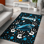 Sharks Rugby Indigenous Area Rug Minimalism Version TH6 | Lovenewzealand.co