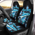 (Custom) Cronulla-Sutherland Sharks Indigenous Black - Rugby Team Car Seat Cover Car Seat Cover | Lovenewzealand.co

