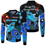 Cronulla-Sutherland Sharks Naidoc - Rugby Team Fleece Winter jacket | Lovenewzeland.co
