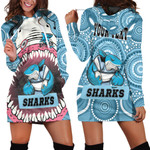 Love New Zealand Clothing - (Custom) Cronulla-Sutherland Sharks Hoodie Dress A35