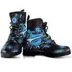 (Custom) Cronulla-Sutherland Sharks Indigenous Black - Rugby Team Leather Boots Leather Boots | Lovenewzealand.co
