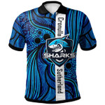 Love New Zealand Polo Shirt - Cronulla-Sutherland Sharks Polo Shirt - Custom Cronulla-Sutherland Sharks Aboriginal Polo Shirt
