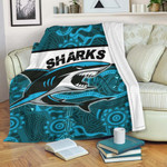 Love New Zealand Blanket - Cronulla-Sutherland Sharks Indigenous New - Rugby Team Premium Blanket | lovenewzealand.co
