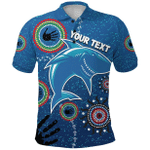 (Custom Personalised) Naidoc Sharks Polo Shirt Cronulla Aboriginal Style K36 | Lovenewzealand.co
