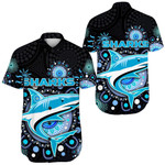 Cronulla-Sutherland Sharks Indigenous Black - Rugby Team Short Sleeve Shirt | Lovenewzealand.co

