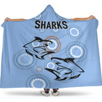 Cronulla-Sutherland Sharks Simple - Rugby Team Hooded Blanket | Lovenewzealand.co
