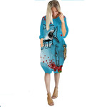 Cronulla-Sutherland Sharks Anzac Day - Lest We Forget - Rugby Team Batwing Pocket Dress | Lovenewzealand.co
